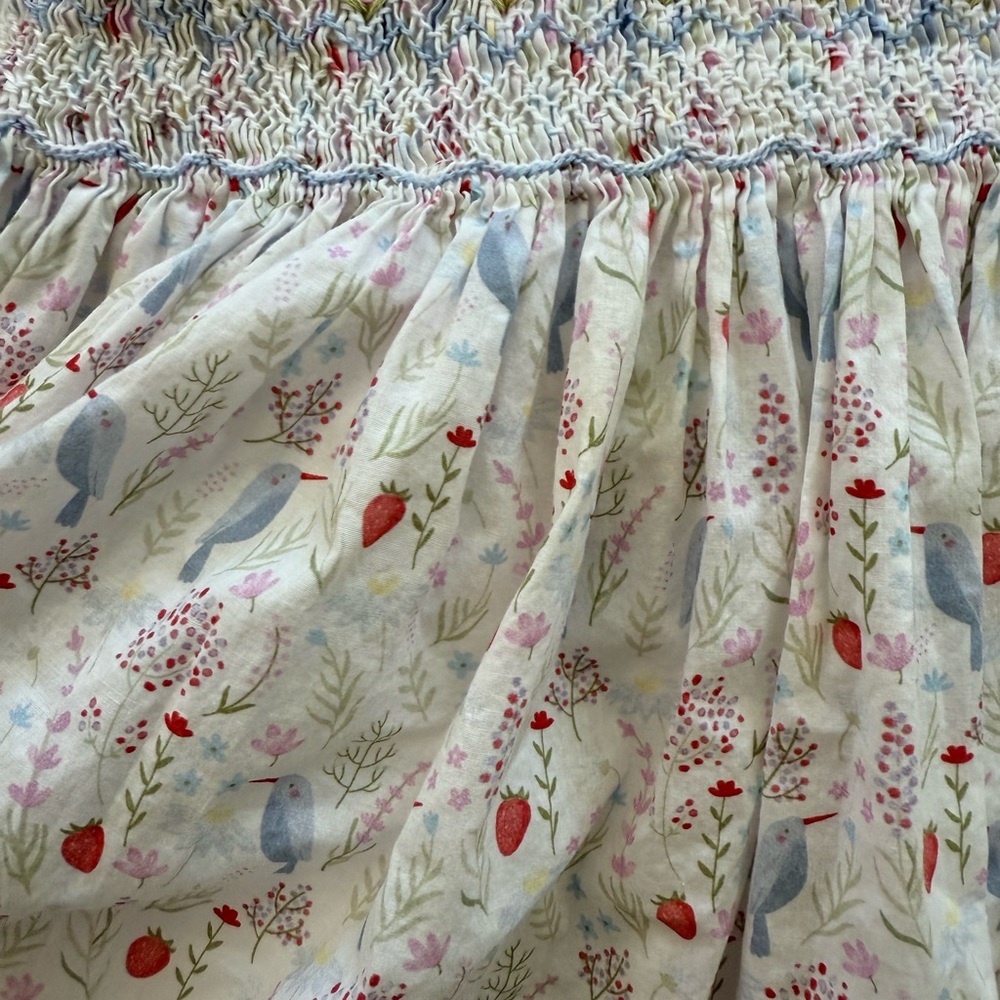 Anavini Birds of Paradise Smocked dress - Picture 3 of 5